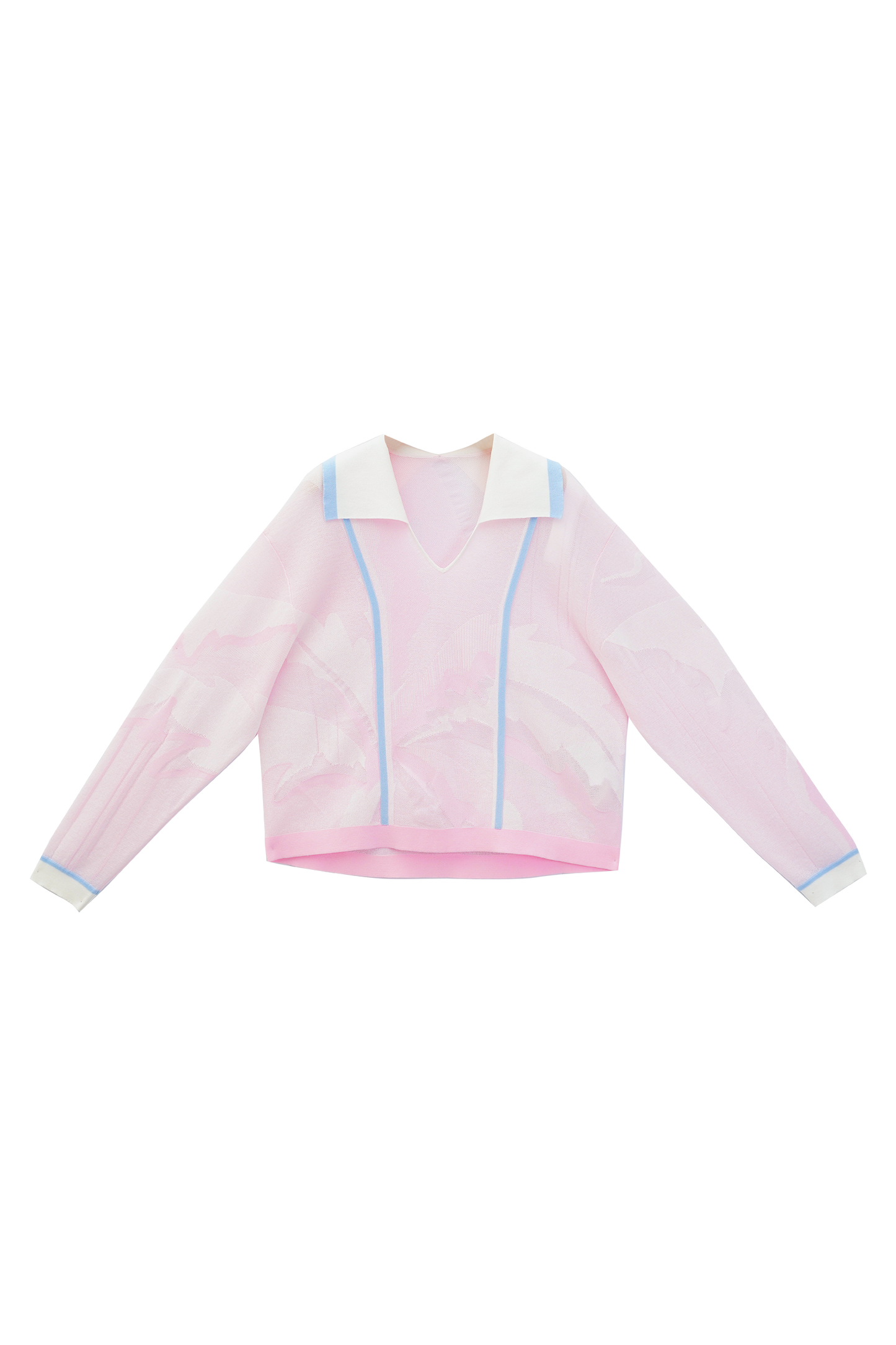 Lapel casual knit sweater