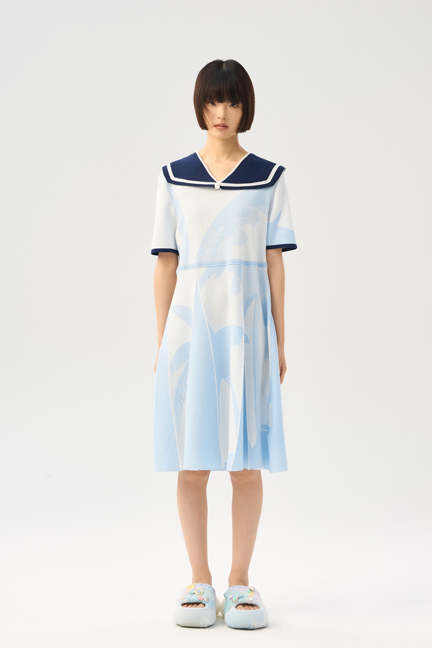 Cute college style knit dress