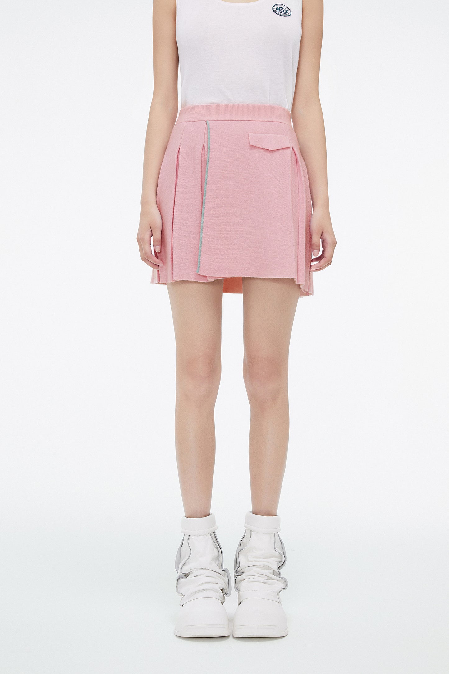 College Style Wool Skirt