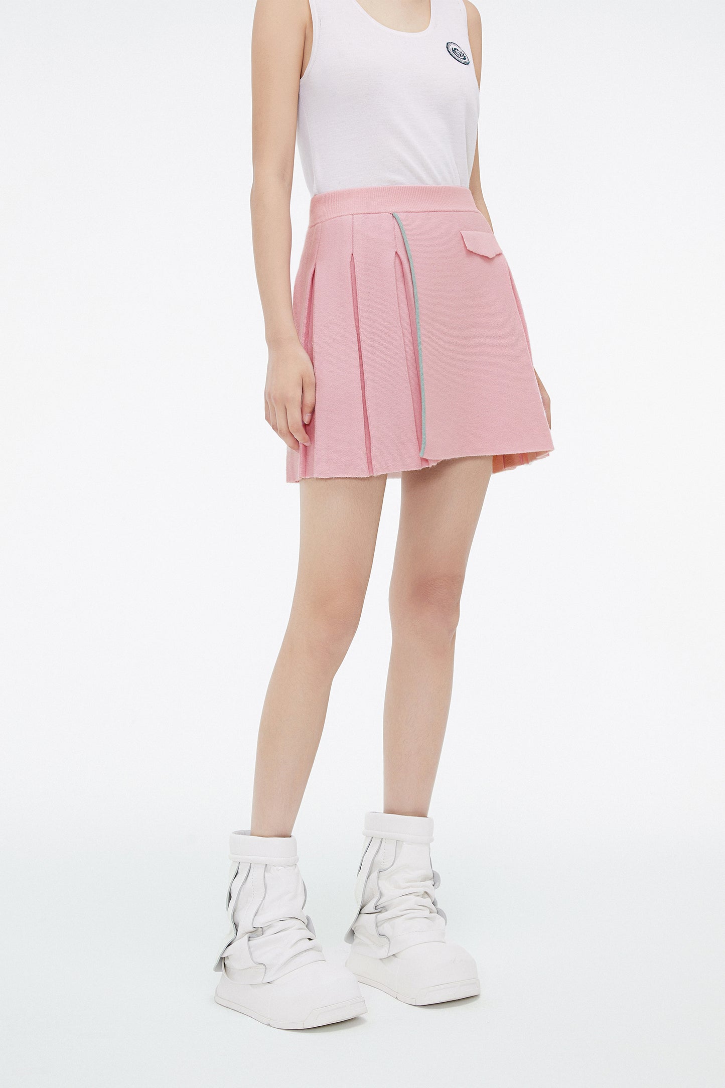 College Style Wool Skirt
