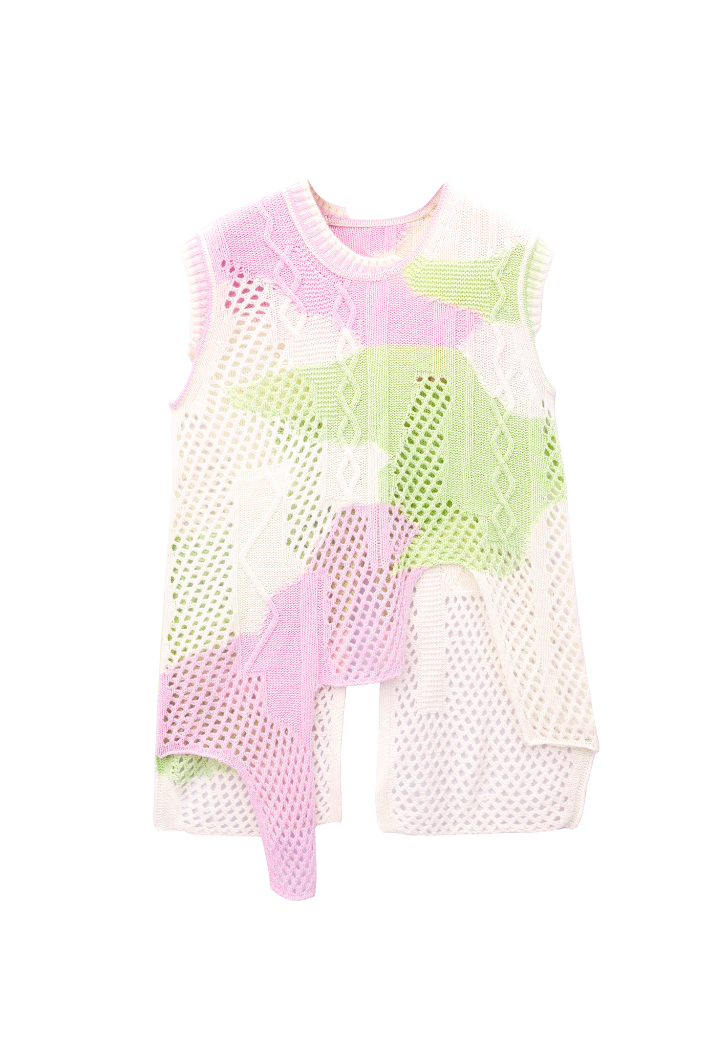 Irregular Mesh Wool Vest