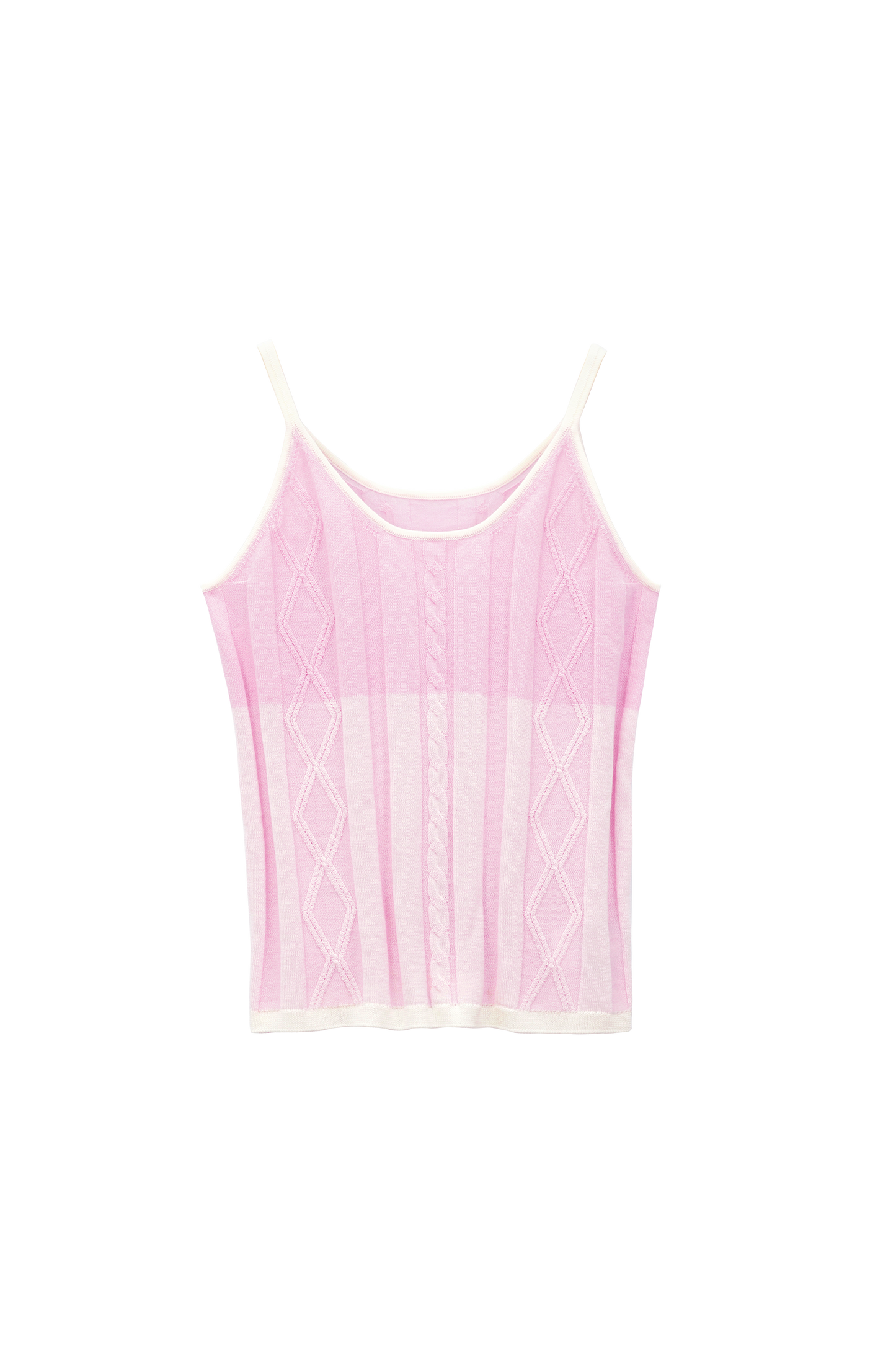 Cabled Color patchwork Wool Vest