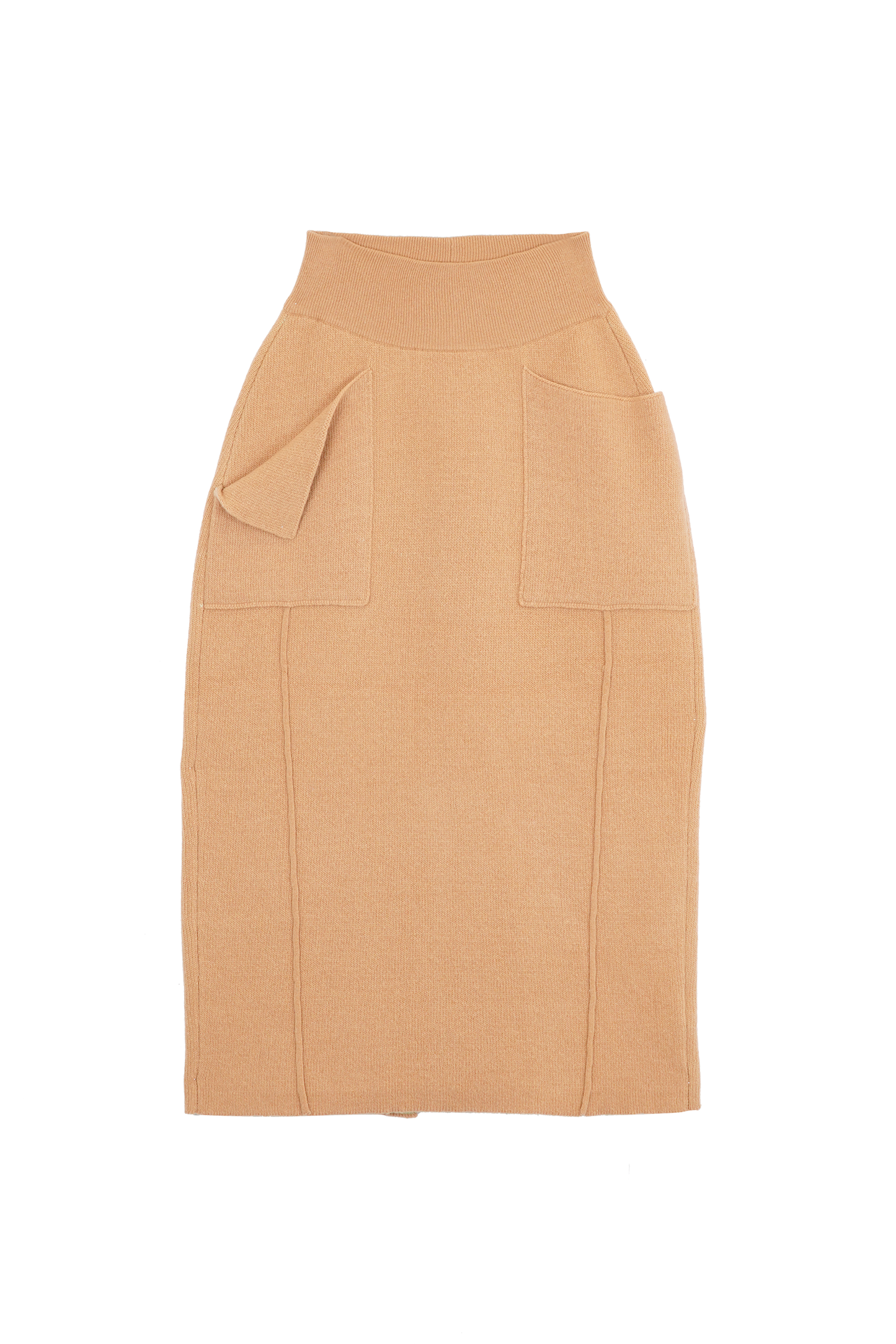 Thickened straight leg wool skirt