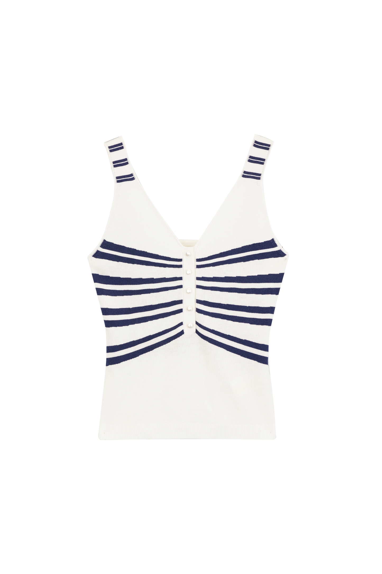 Navy style striped wool camisole